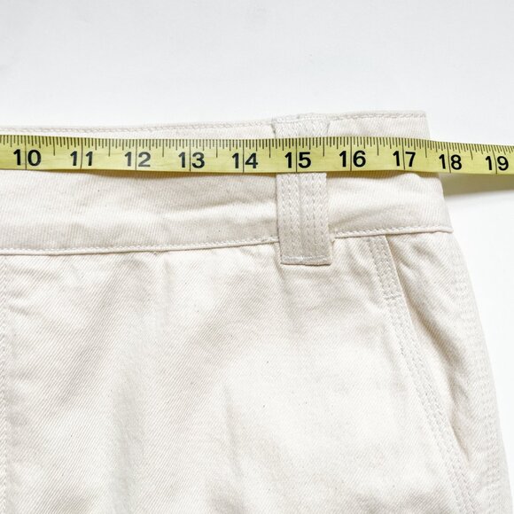 Helsa Maxi Skirt Cotton Denim Ecru Size XL NEW NWT - Picture 10 of 12